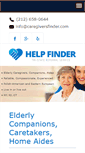 Mobile Screenshot of caregiversfinder.com