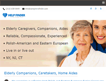 Tablet Screenshot of caregiversfinder.com